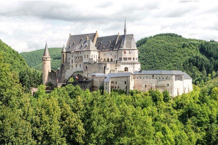 Vianden Castle in Vianden, Luxembourg