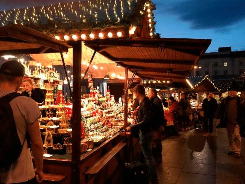 Visit a German-style outdoor Christmas market: