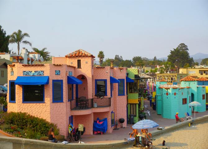 1. You can explore the charming town of Capitola on foot: 