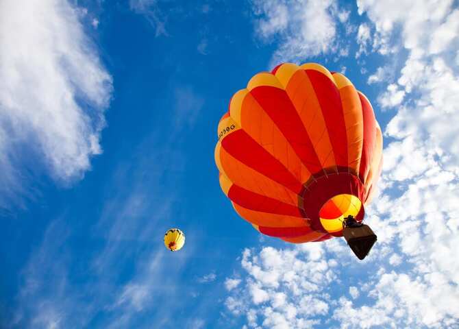 Consider a balloon ride over to the lakes and Hollers