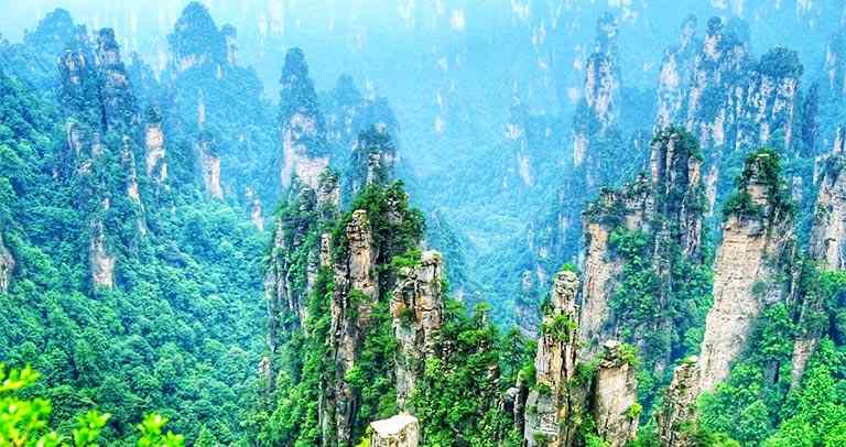 The Tianzi mountains, China