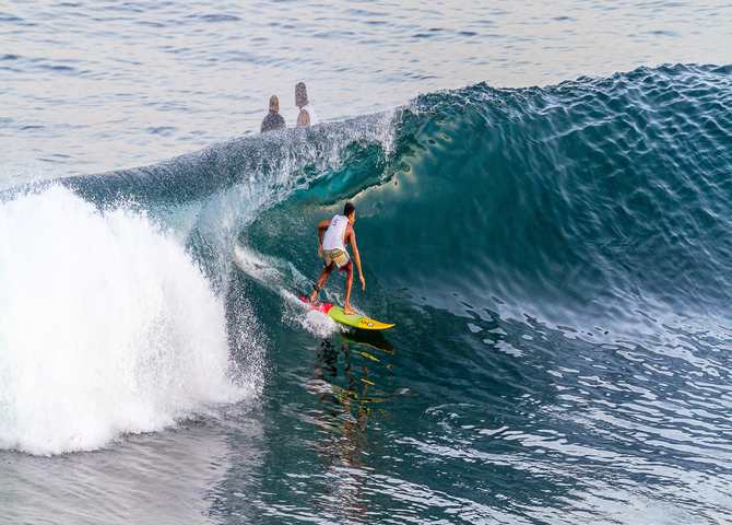 Uluwatu, the ideal surfing locale in Bali