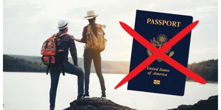 Places to travel without a passport