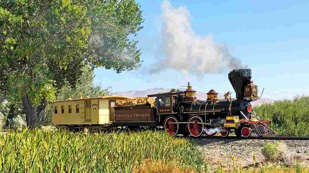 historic train at Nevada State Railroad Museum